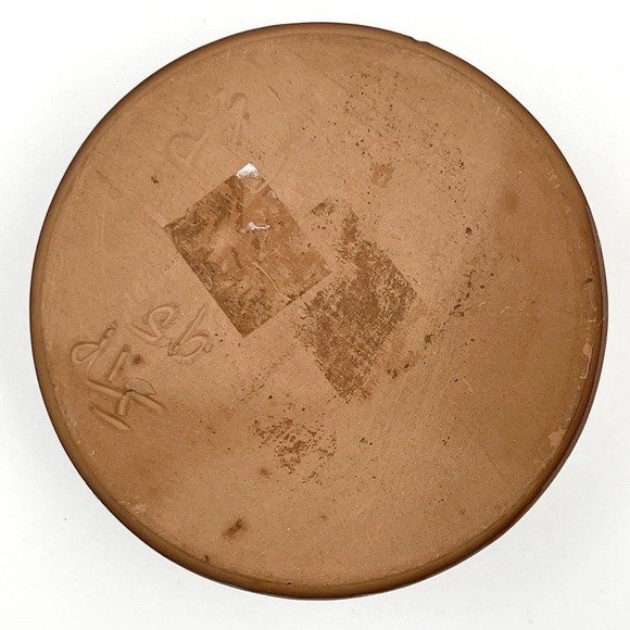 Vintage Ink Well Earthenware Ceramic Colonial Williamsburg Antique Flower Frog - Picture 6 of 8